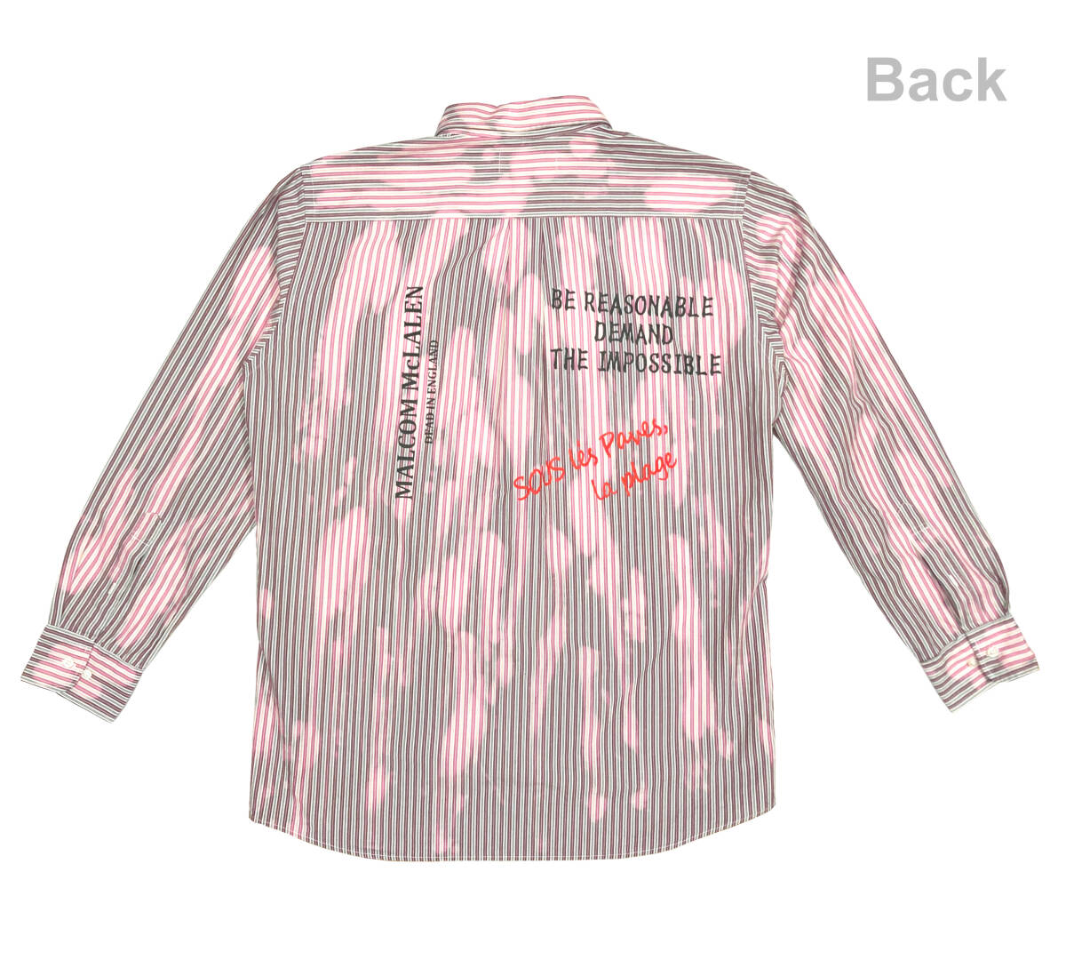 Anarchy Shirt Long-Sleeve P6-02 LL Pink (Seditionaries Punk)_画像3