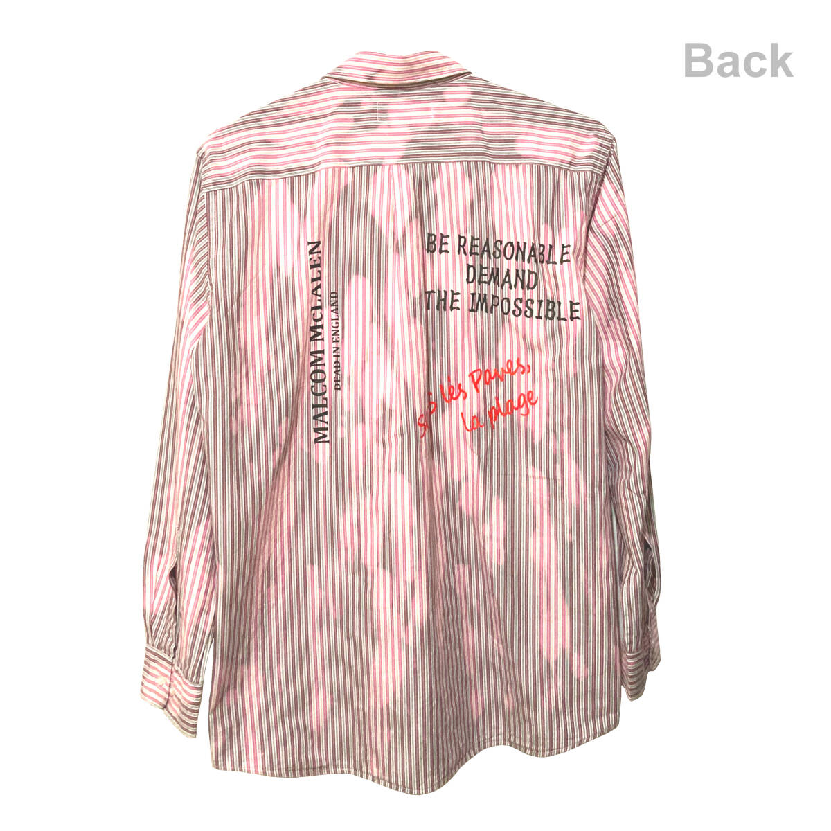 Anarchy Shirt Long-Sleeve P6-02 LL Pink (Seditionaries Punk)_画像6