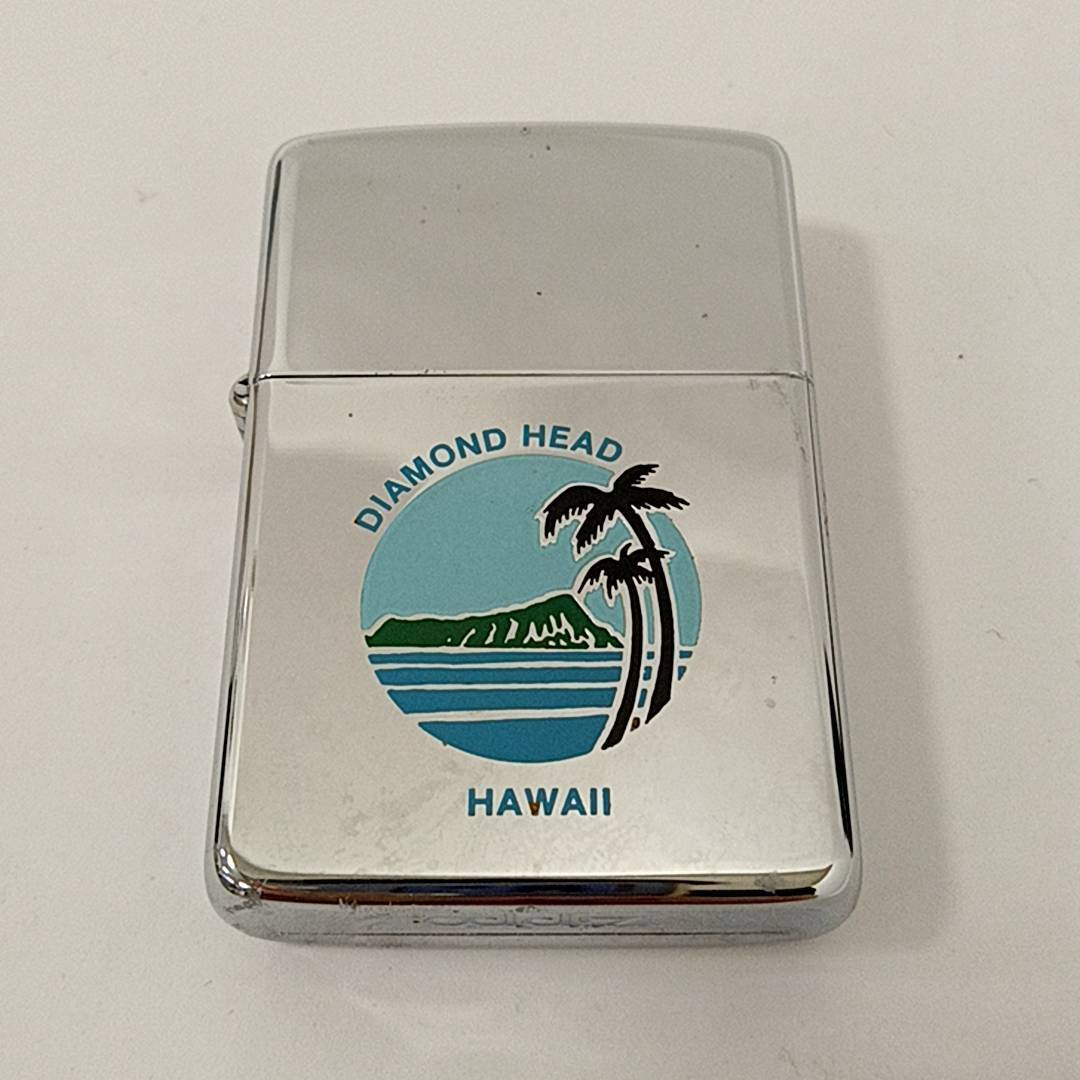 #1325 ZIPPO ジッポ ジッポー 火花確認済 HAWAII ハワイ DIAMOND HEAD ダイアモンドヘッド 喫煙具 ケース付き 現状品 喫煙グッズ ライター_画像3