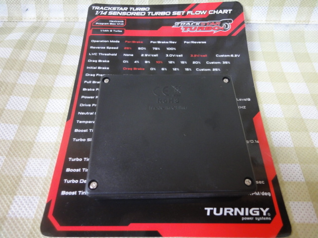 Turnigy TrackStar 75A ターボ ブラシレスアンプ用のプログラムボックス (プログラムカード、電動RCカー用、ラジコン用、ESC用)の画像2