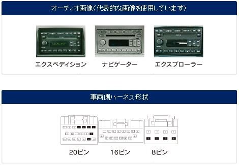 フォード エクスプローラー 2002年 ～ 2005年 2DIN 取付け キット FORD Explorer 社外 ナビ オーディオ パネル 配線 PAC JAPAN FD2300_画像2