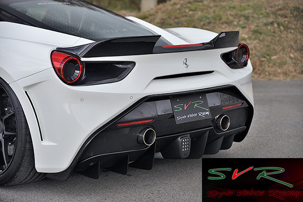 SVR/スーパーヴェローチェレーシング フェラーリ 488 GTB フロントバンパー カーボン エアロパーツ Ferrari Carbon フロント_画像10