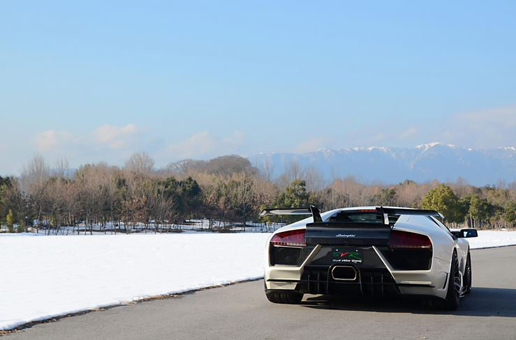 SVR/スーパーヴェローチェ レーシング ランボルギーニ ムルシエラゴ リア バンパー カーボン エアロ パーツ Lamborghini Murcielago_画像3