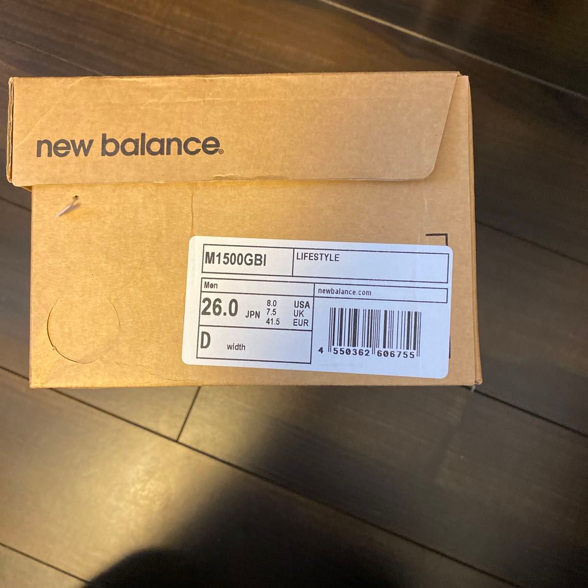 ニューバランス（new balance）M1500 GBI 26.0cm ブラウンレザー　シューズ　新品タグ付き