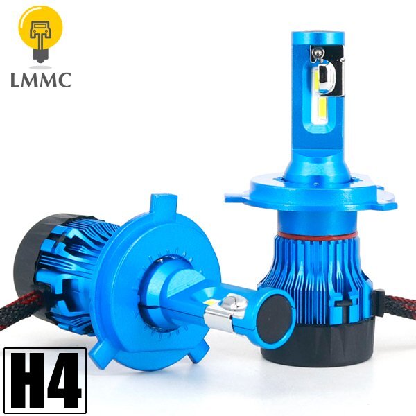 【CREE】バラスト不要 プレオ L275 L285 LEDヘッドライト H4 車検対応 H4Hi/Lo切替 10000lm H4HiLo ホワイト_画像1