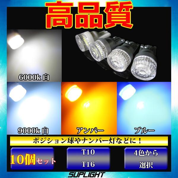 10個 T10 ダイヤカットレンズ LED 全長22mm 車幅灯 スモールランプ メーター球 ナンバー灯 ルームランプ ポジション球 ホワイト 6000kの画像2