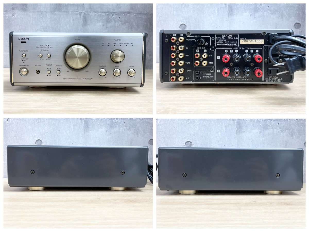 Y-05003 DENON system player set PMA-7.5L TU-7.5L DCD-7.5L DMD-7.5L audio equipment CD/MD player amplifier 