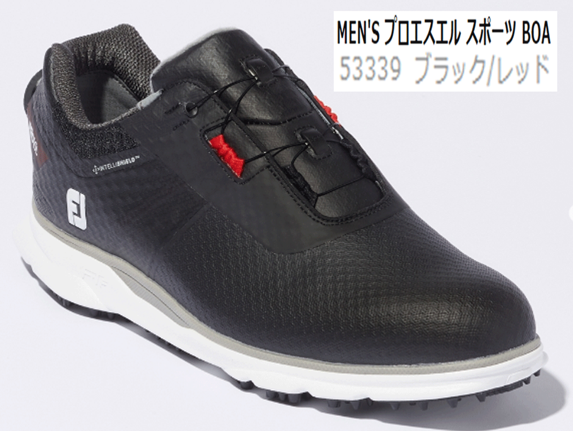 ブランド一覧 | ワールド オンラインストア 新品■フットジョイ■2022.9■MEN'S プロ エスエル スポーツ ボア■53339■ブラック/レッド■25.5CM(W=EEE)■スパイクレス ボア■正規品 25.5cm