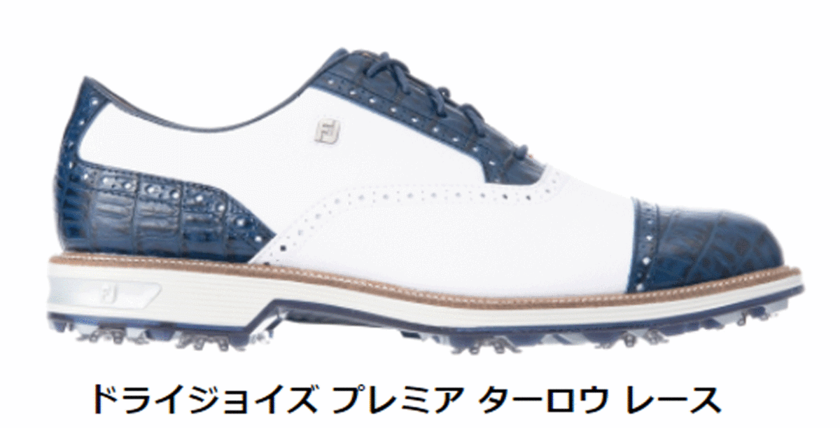 【当店一番人気】 新品■フットジョイ■2021.2■ドライジョイズ プレミア ターロウ レース■53929W■ホワイト/ネイビー■26.0CM(EEE)■スパイク■正規品 26.0cm
