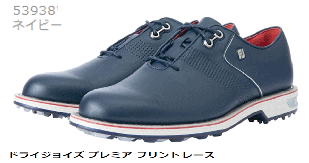 人気満点 新品■フットジョイ■ドライジョイズ レース■NO.53938■ネイビー■25.5CM(W:EEE)■スパイクレス■日本仕様 フリント プレミア 25.5cm