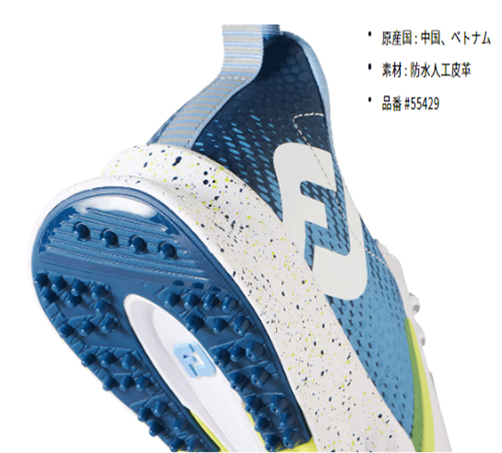  новый товар # foot Joy #2024.2# топливо flash гонки шиповки отсутствует ##55429# белый | голубой #25.0CM#W:EE~EEE# стандартный товар 