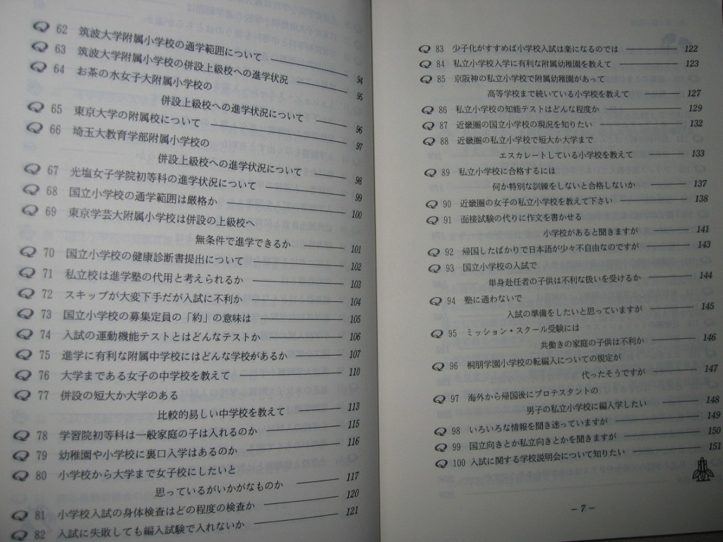 ◆小学校受験に関するＱ＆Ａ　　改訂新版 ： これさえ読めば受験のすべてが分かる、 お受験 ◆日本学習図書 定価：￥2,600 _画像4