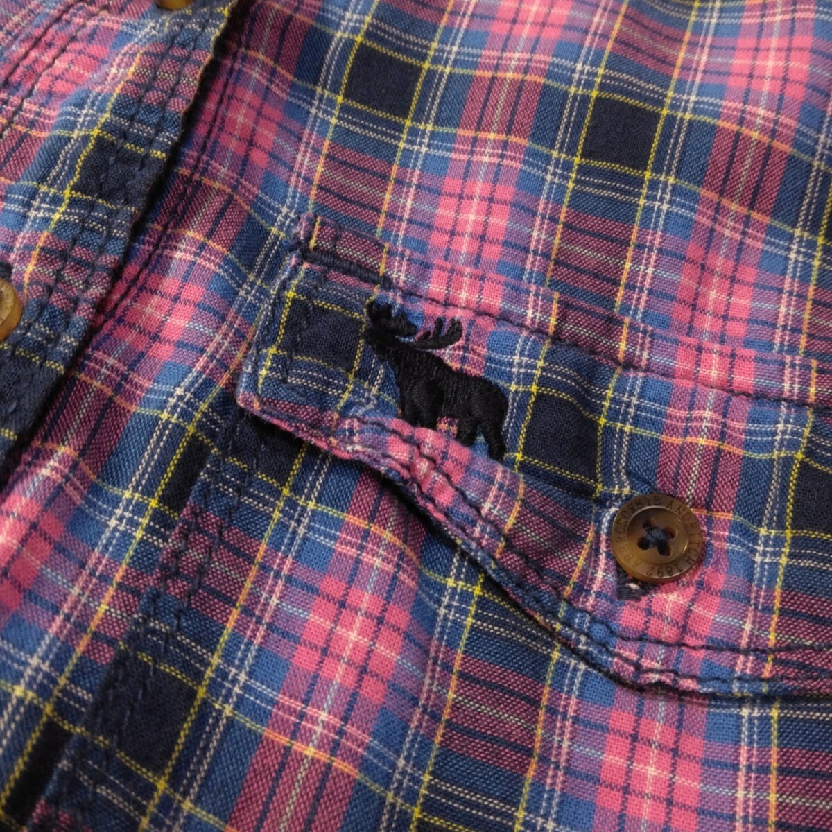 41 【Abercrombie&Fitch】 アバクロ チェック柄 長袖 シャツ 41 【Abercrombie&Fitch】 アバクロ チェック柄 長袖 シャツ