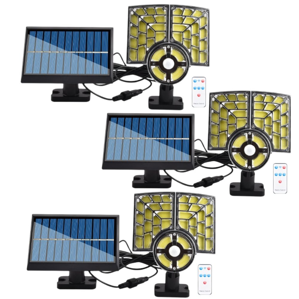 2024新 センサーライト 格子状反射板仕様 LEDソーラーライト IP65防水 屋内 屋外使用可 防水 防犯ライト 屋外照明 LEDセキュリティライト_画像1
