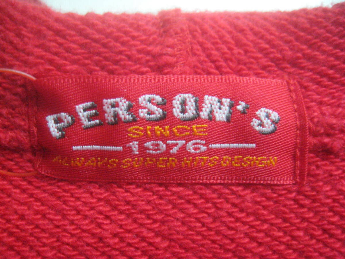  один пункт предмет!! PERSON\'S Person's Old модель Vintage Logo общий рисунок Zip выше тренировочный Parker размер F