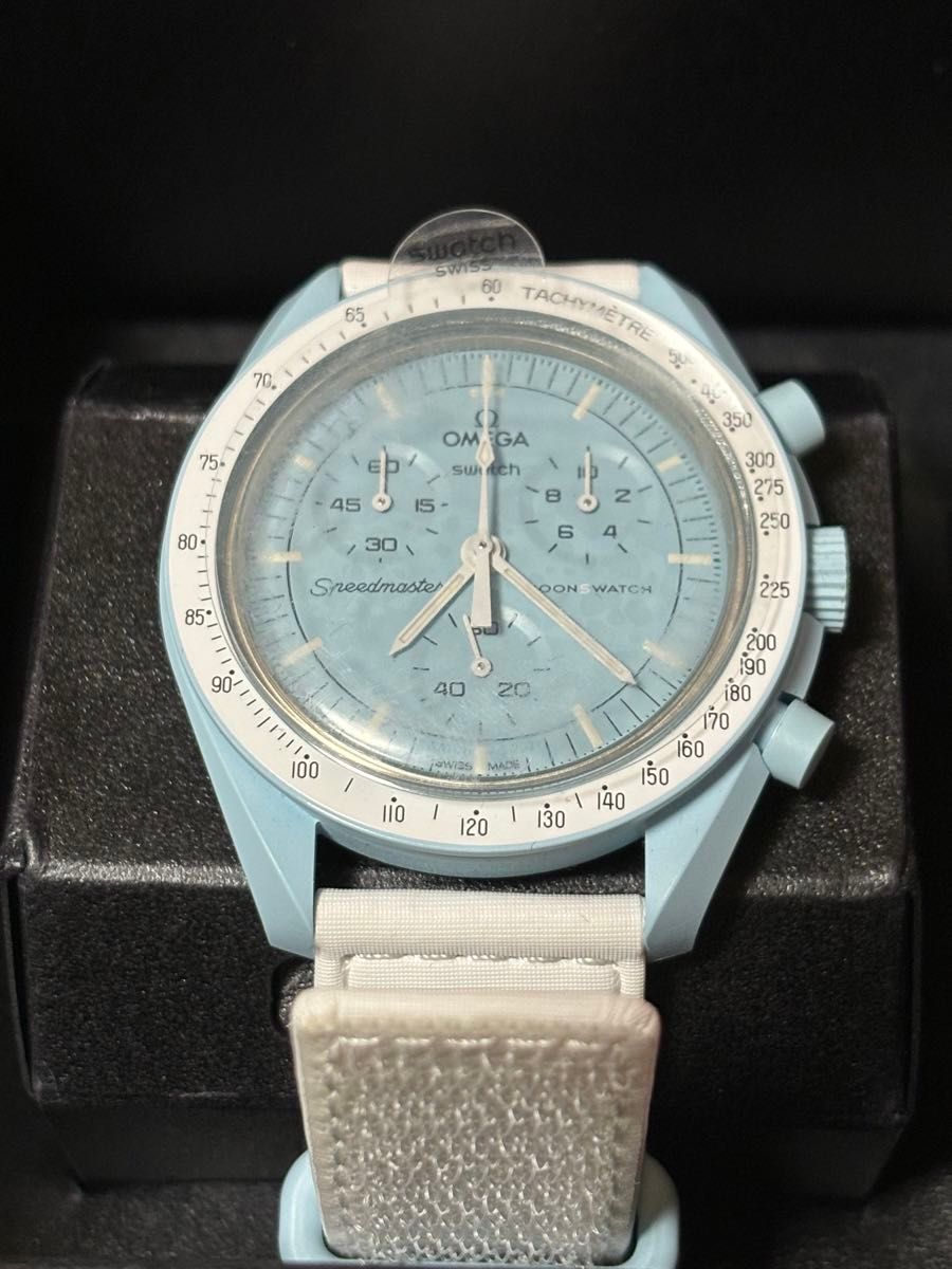 スウォッチ　 OMEGA MOON MISSION Swatch ウラヌス　水色