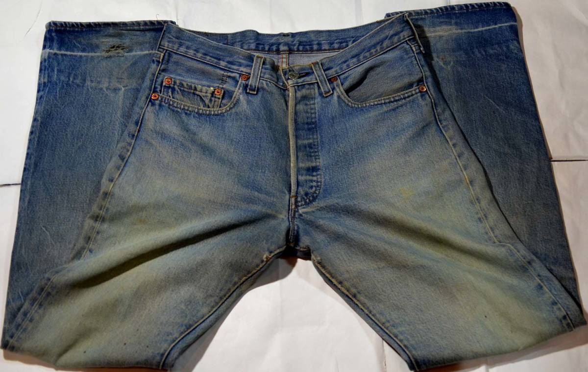 h455/LEVIS501赤耳 ヴィンテージ ロングレングス!ヴィンテージ オリジナル_画像3