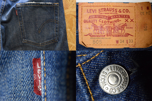  records out of production 60 period reissue W34 2008 year 4 month made Vintage Levi's 505[501XX 502XX 501ZXX] length of the legs 83cm