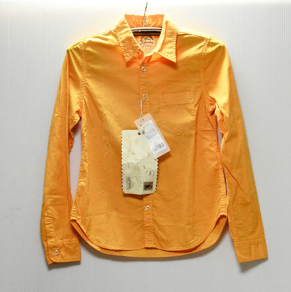  новый товар размер M(156cm-162cm) ошибка Edwin простой рубашка orange обычная цена 4000 иен 