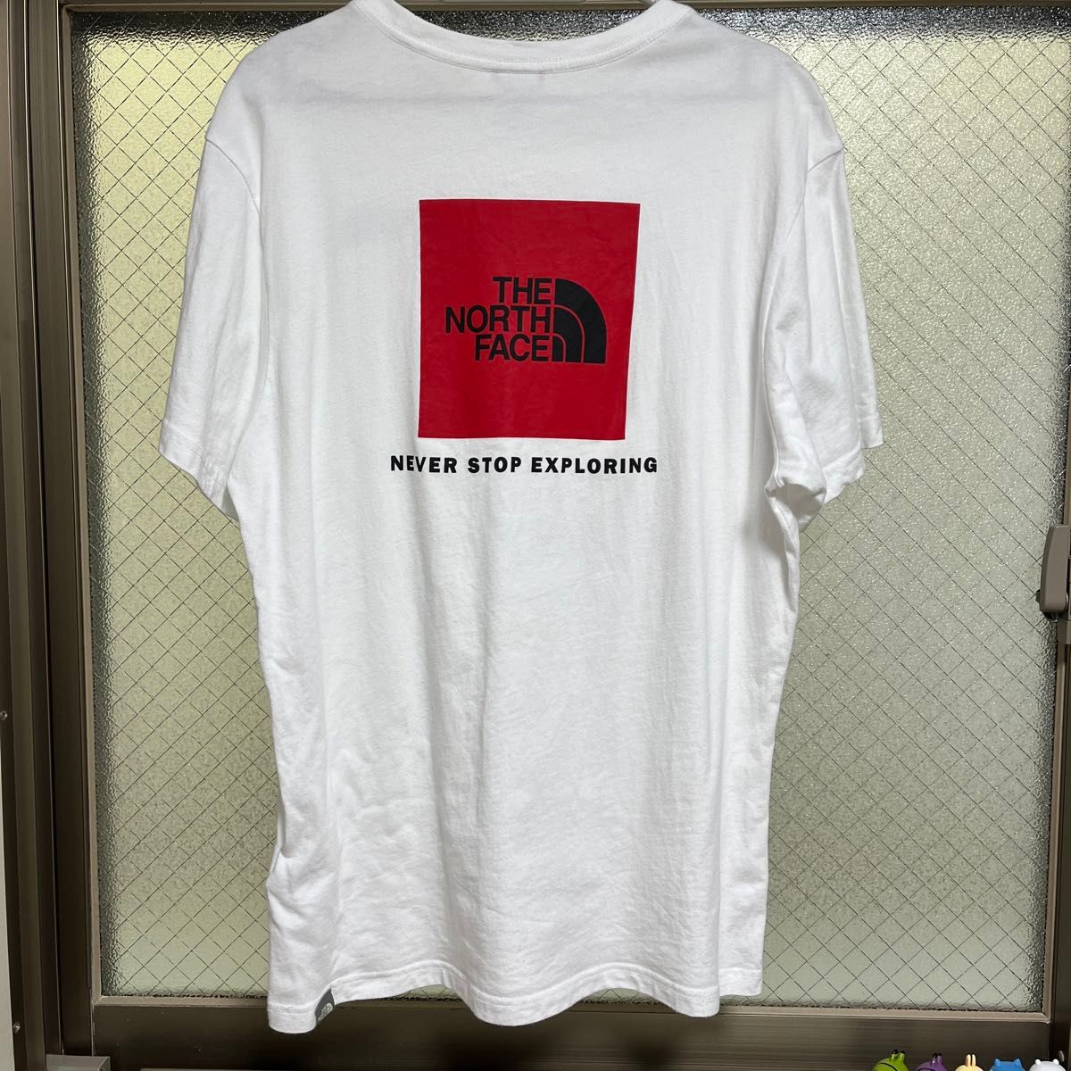 ノースフェイス 半袖Tシャツ ロゴ　ホワイト