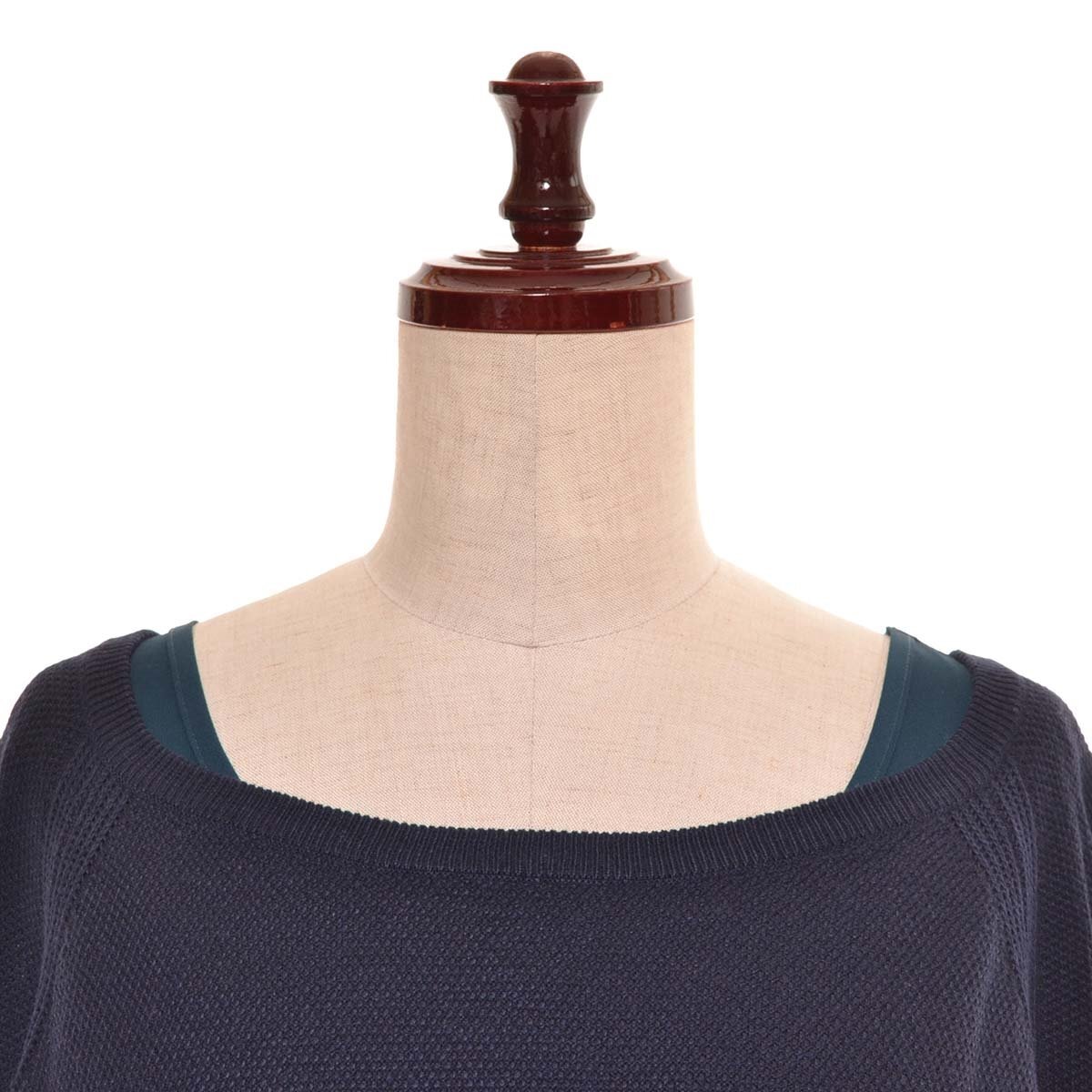 *502557 AS KNOW AS olaca As Know As o Ora ka.... size * sweater tank top knitted size 15 lady's navy 