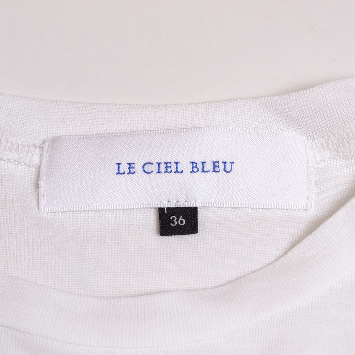 *484658 LE CIEL BLEU Le Ciel Bleu cut and sewn T-shirt roll up si-a- pull over 21S62618 size 36 2019 lady's 