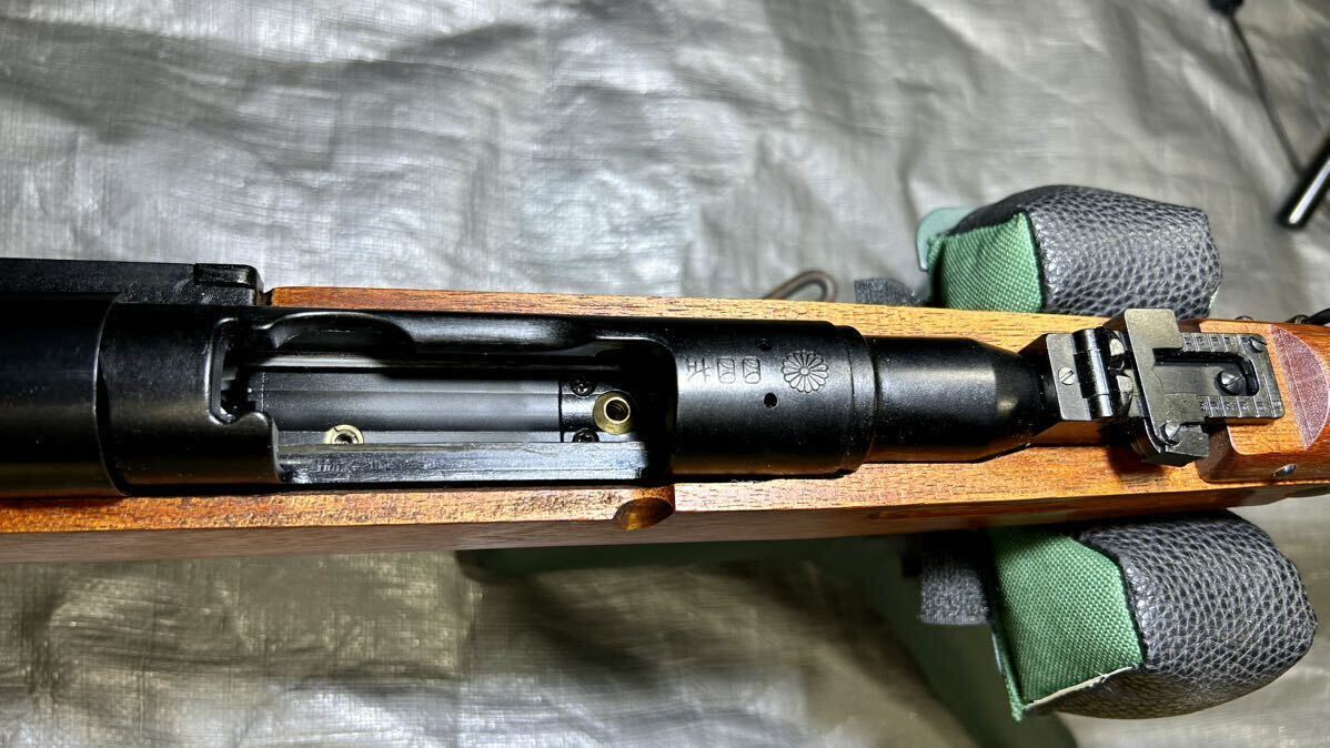 タナカ 四四式騎銃 Ver.2 Black 鬼胡桃銃床仕様 遊底被カスタム 44式 ボルトアクションライフル ガスガンの画像6