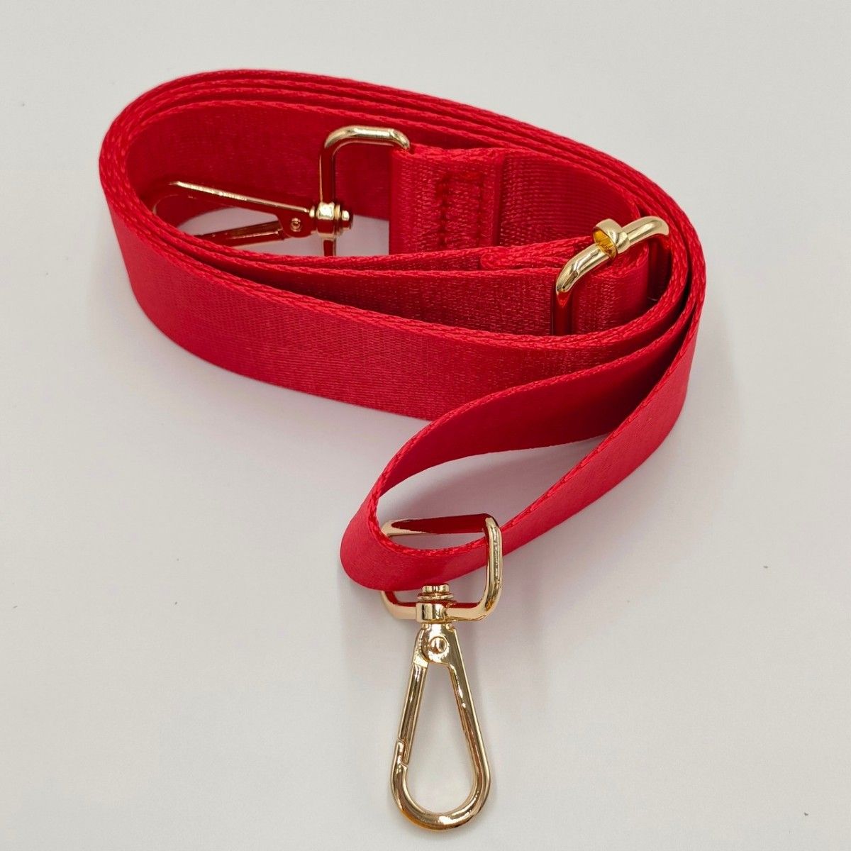 【赤】ショルダーストラップ ショルダーベルト バッグ 3.8cm  かばん ストラップ 単品 ベルトのみ 交換用  単色 カバン