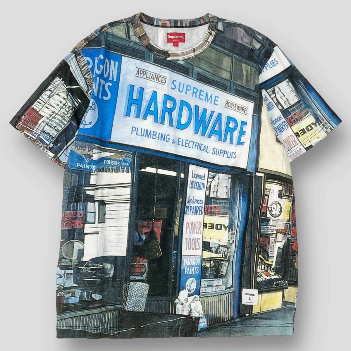 Supreme x Richard Estes / シュプリーム x リチャードエステス 18SS Hardware S/S Top L SSM3402 半袖 総柄 プリント Tシャツ