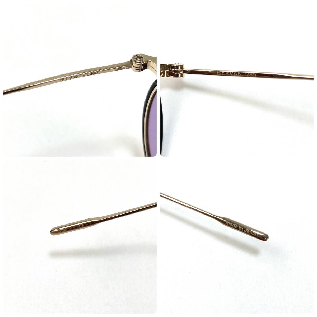 極美品 EYEVAN 7285 / アイヴァン 7285 MODEL 717W c 1260 48 24 極美品 EYEVAN 7285 / アイヴァン 7285 MODEL 717W c 1260 48 24