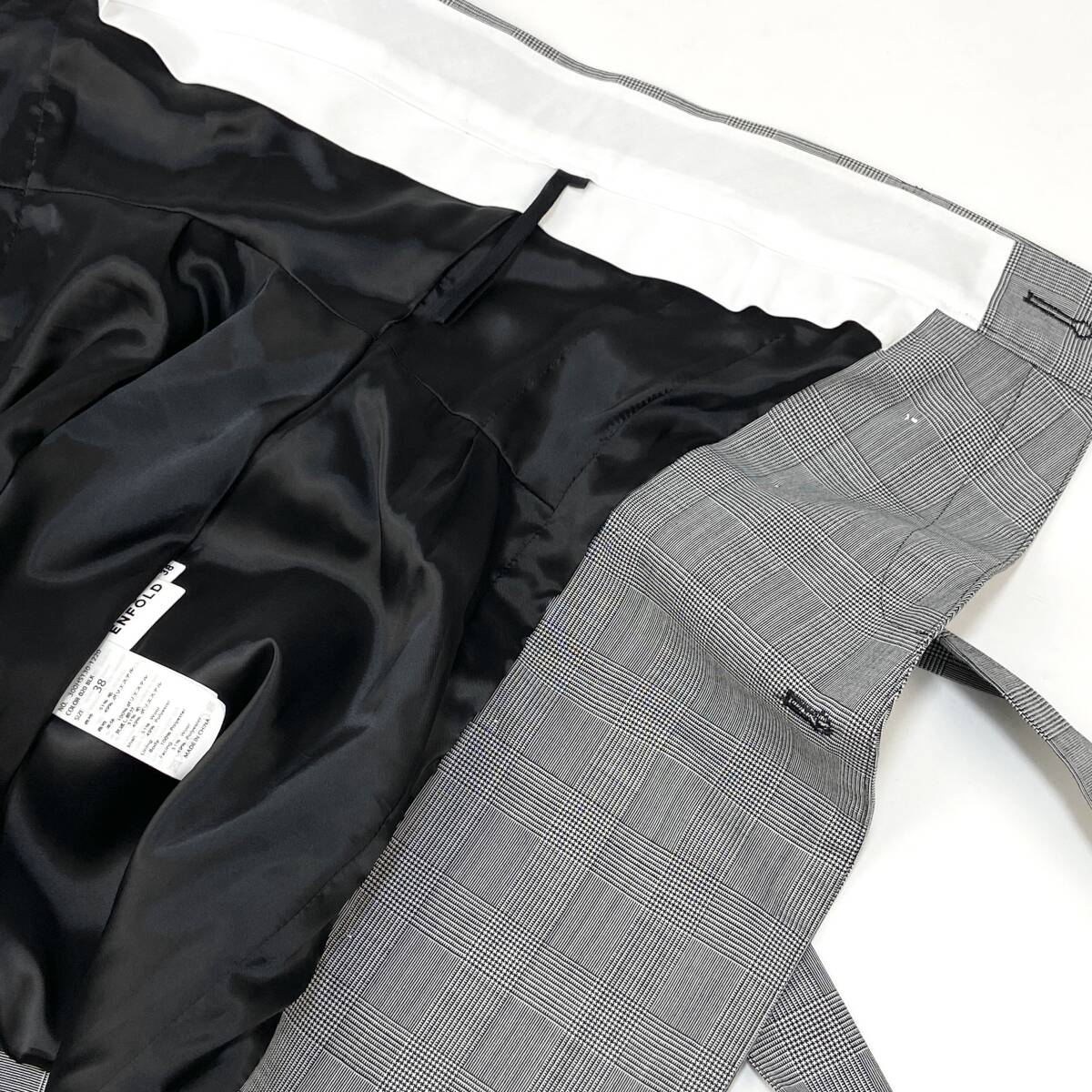 完売品 ENFOLD エンフォルド 24SS COLLECTION LINE CHECK BELT 完売品 ENFOLD エンフォルド 24SS COLLECTION LINE CHECK BELT