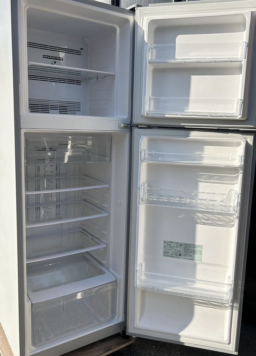 E14UCD HITACHI 日立 2ドア ノンフロン 冷凍冷蔵庫 R-23HA 2018年製 スリム幅大容量 シルバー チルドケース インバータ制御 225L_画像5