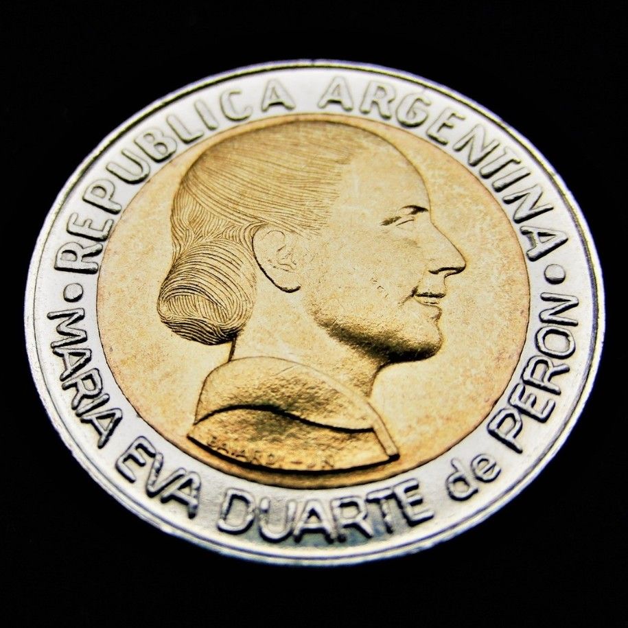 【№ 04】 アルゼンチン エビータ 記念硬貨 【１枚】 1997年発行 ★ 完全非流通・新品・希少品 ★