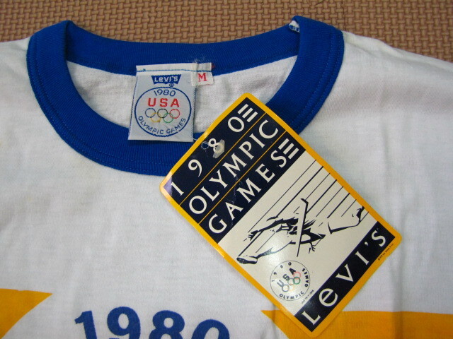 CG15＊USA OLYMPIC GAMES デッドストック ビンテージ Tシャツ リーバイス 希少 レア 80S モスクワオ　ボイコット LEVIS シングルステッチ_画像3