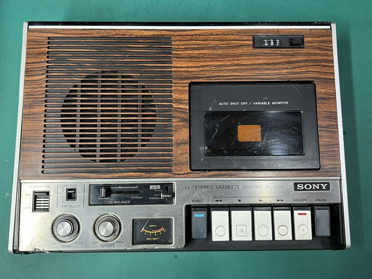 Yahoo!オークション - レトロ SONY TC-2600 ステレオカセット Yahoo!オークション - レトロ SONY TC-2600 ステレオカセット