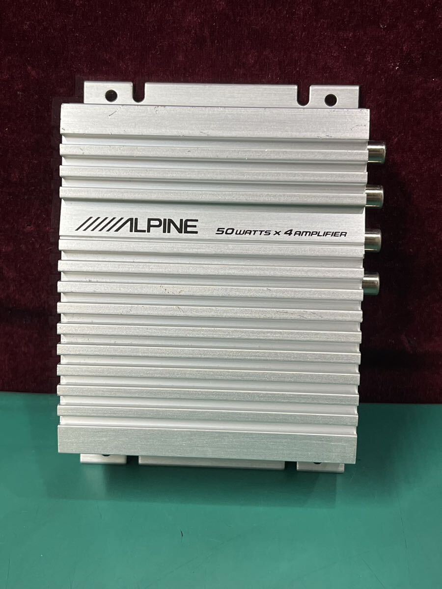ALPINE アルパイン 小型 4ch POWER AMPLIFIER DVA-7899J 動作未確認　(60s)_画像1