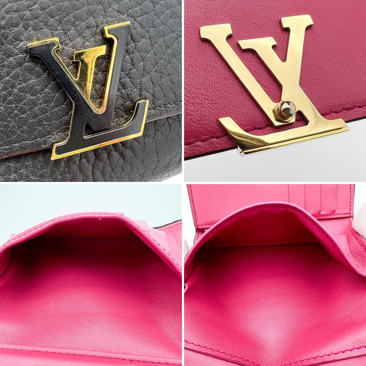 LOUIS VUITTON ルイ ヴィトン トリヨン ポルトフォイユ カプシーヌ コンパクト ウォレット 財布 黒 M62157