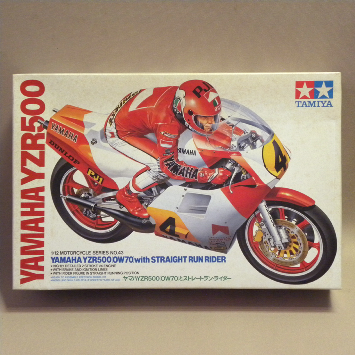 [ decal missing goods not yet constructed goods ]1980 period that time thing small deer Tamiya 1/12 Yamaha YZR500 strut Ran rider ( old former times Vintage Showa Retro 