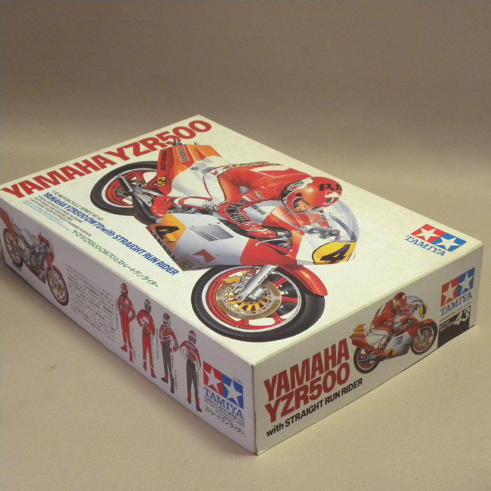 [ decal missing goods not yet constructed goods ]1980 period that time thing small deer Tamiya 1/12 Yamaha YZR500 strut Ran rider ( old former times Vintage Showa Retro 