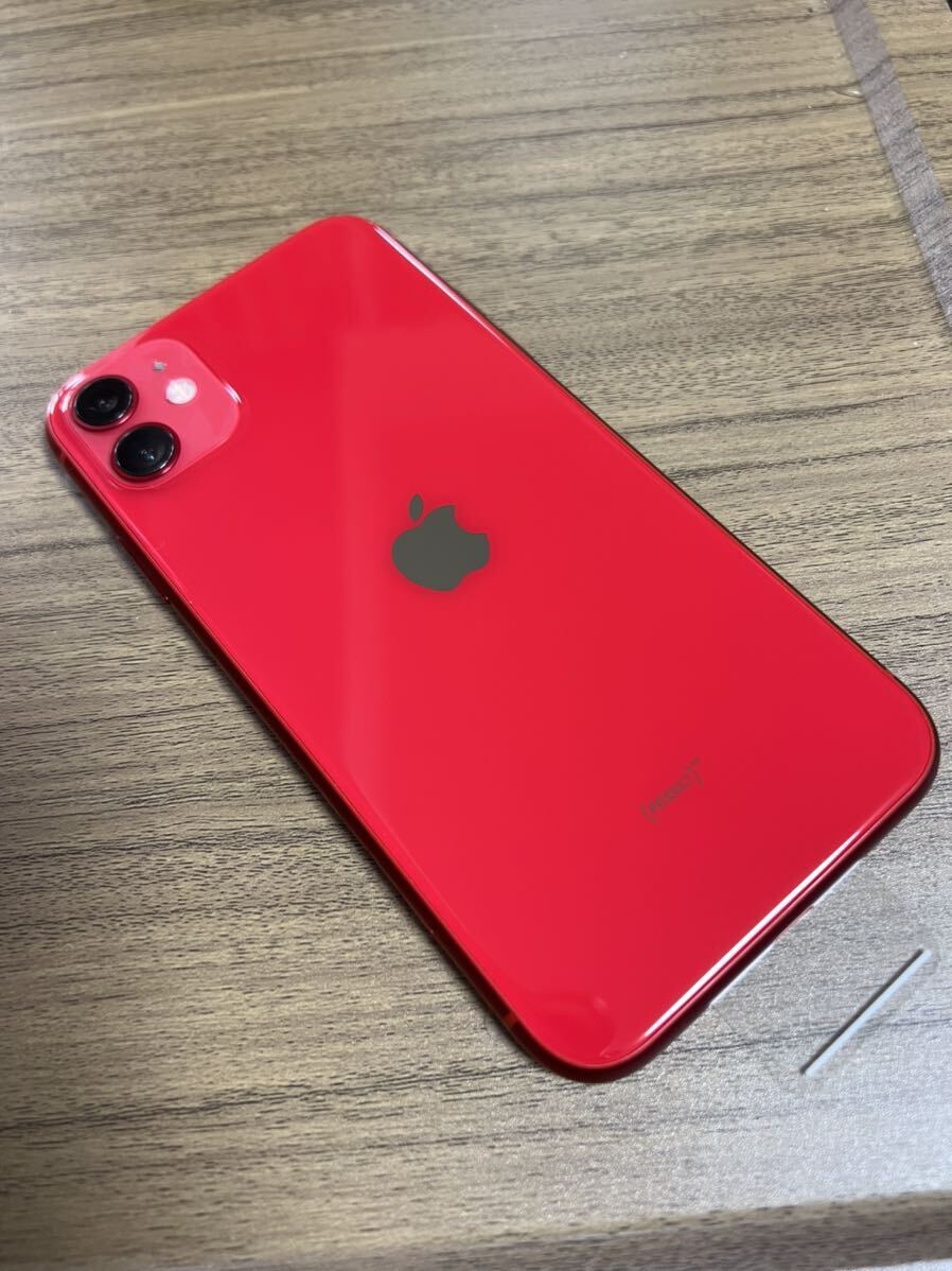 新品 iPhone11 128GB プロダクトレッド SIMフリー バッテリー100% 未使用品_画像10