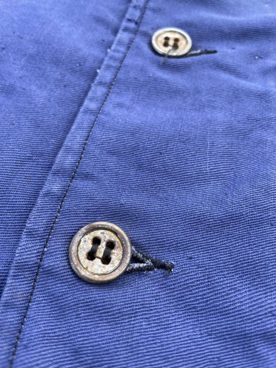 【1940s】Le Fortex French Blue Thin Twill　フレンチワークジャケット　フレンチヴィンテージ　_画像5