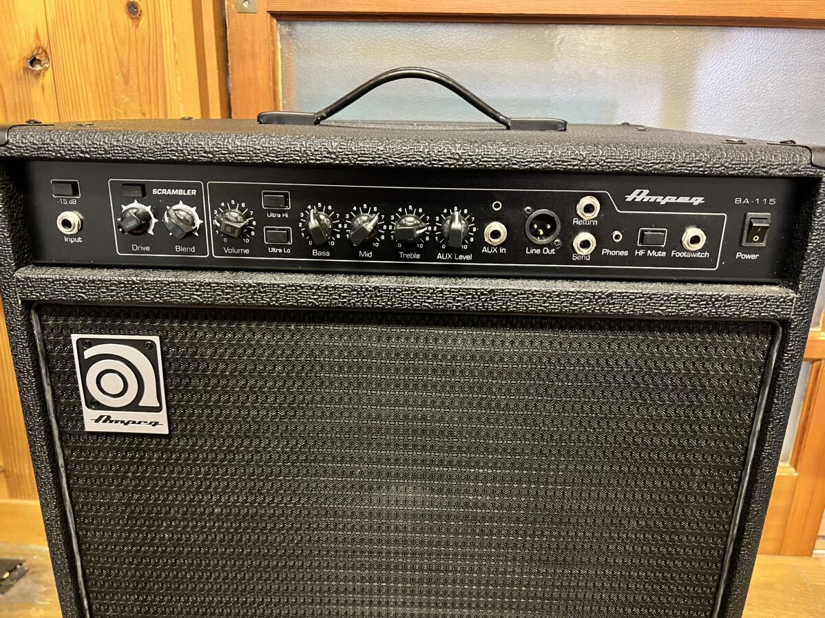 【KH003012000】Ampeg BA-115 アンプ ギター 楽器 ベース 音楽 エフェクター ギブソン ESP ストラト _画像3