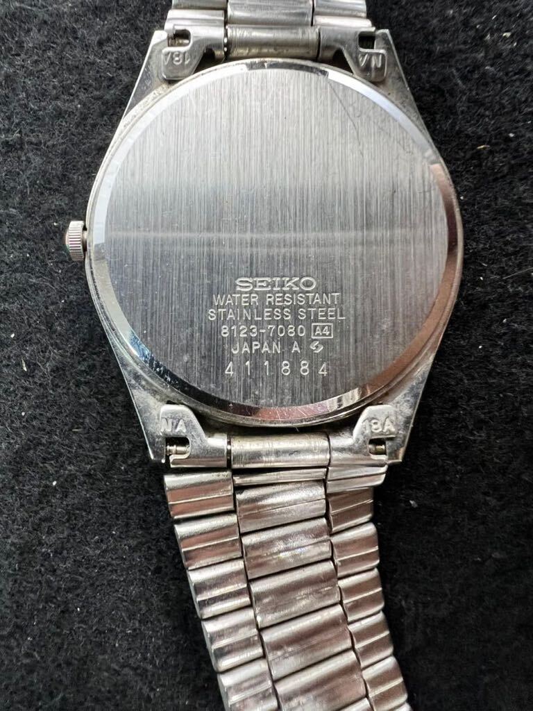 【FS0278500】SEIKO 8125-7080 SEIKO セイコー 腕時計 クォーツ デイト 自動巻き デイデイト DIASHOCK Wave シルバーウェーブ の画像4