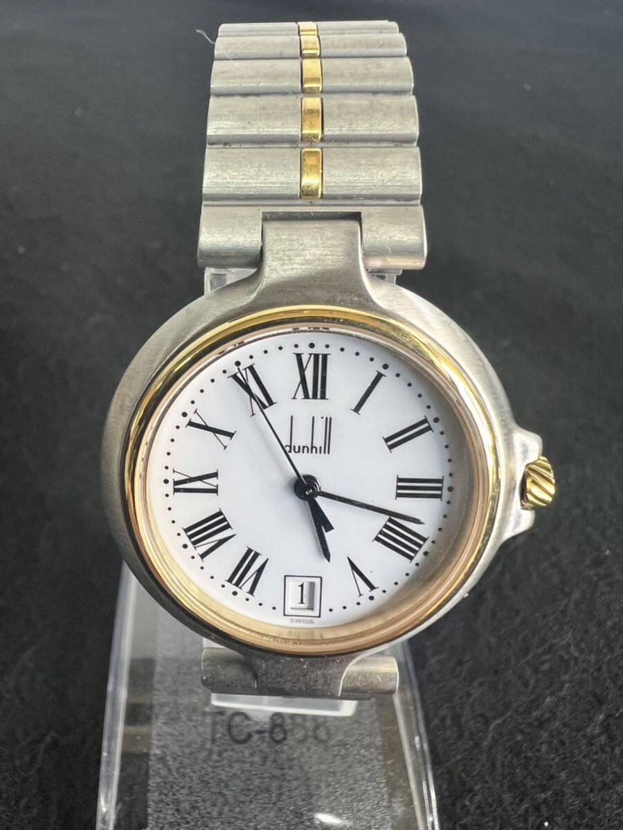 【FS02692000】dunhill ダンヒル 腕時計 クォーツ ミレニアム デイト WATER RESISTANT 時計 の画像1