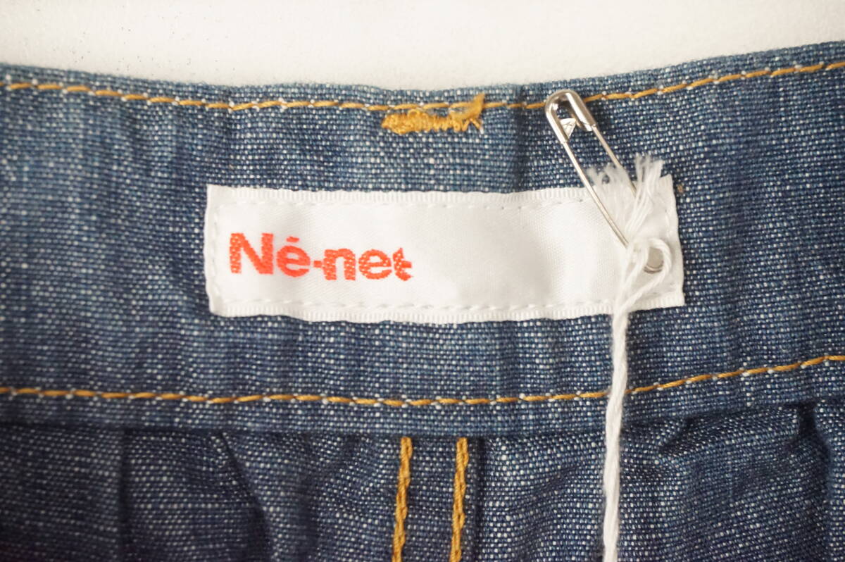 C132/NENET/ Ne-Net / новый товар не использовался / сделано в Японии /wi мужской / Denim шорты / индиго / шорты / женский /2 размер 