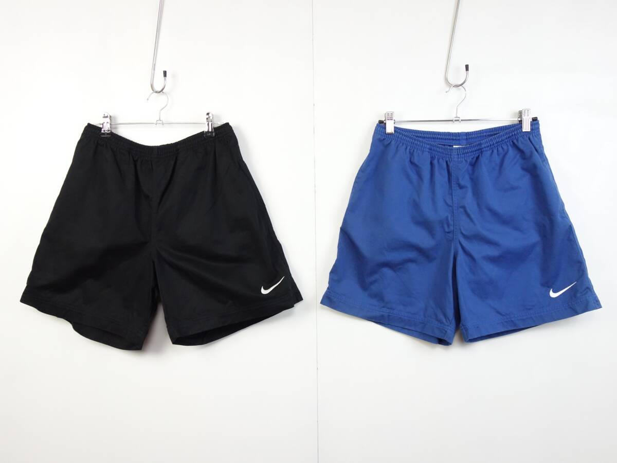 C421/NIKE/ナイキ/コットンショートパンツ/ハーフパンツ/2本セット/ビッグスウッシュ/キッズ/男の子/XLサイズ_画像1