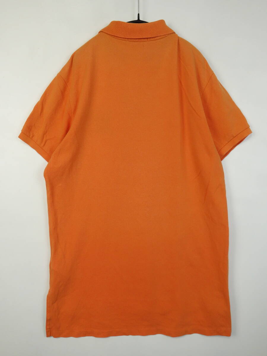 C225/POLO Ralph Lauren/ポロラルフローレン/半袖ポロシャツ/PIQUE/ピケシャツ/オレンジ/メンズ/Mサイズの画像4