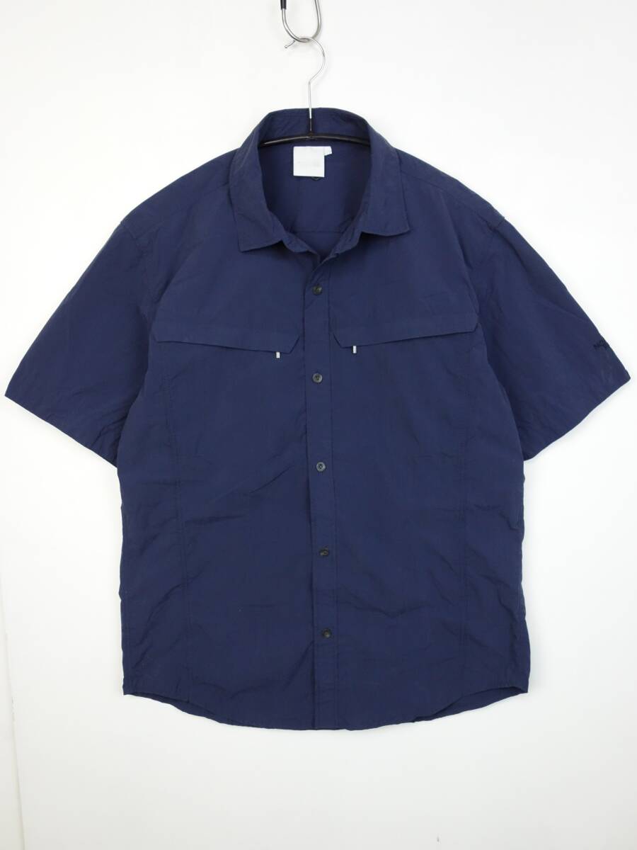 C386/THE NORTH FACE/ノースフェイス/NR21422/ナイロンキャノピーシャツ/Canopy Shirt/半袖/NR21422/メンズ/ネイビー系/Lサイズ_画像1