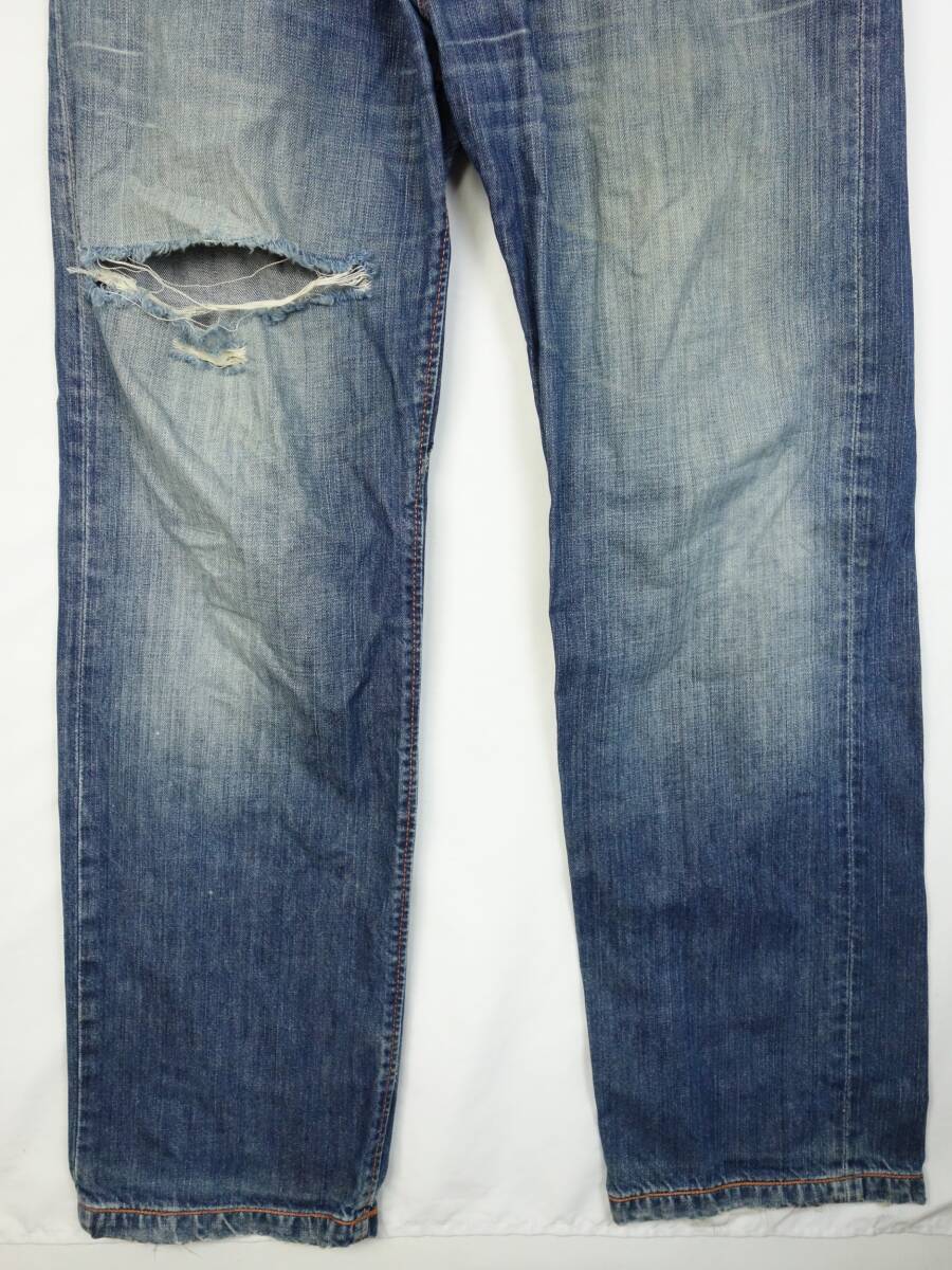 C544/DIESEL/ディーゼル/デニムパンツ/USED加工/ジーンズ/クラッシュ/W32サイズ/オールド/正規品/_画像3