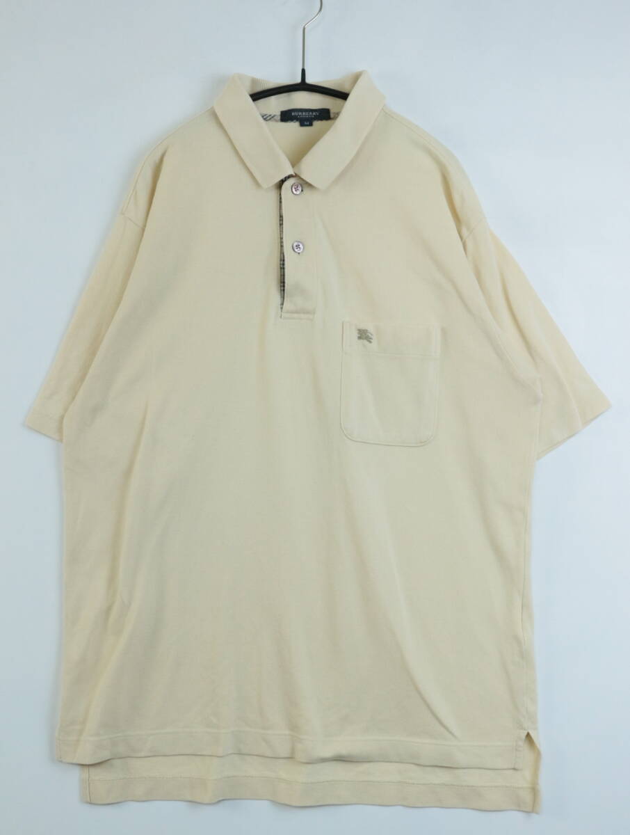 C367/Burberry london/ Burberry London / cotton polo-shirt with short sleeves / yellow group / men's /M size 